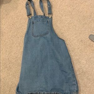 Jean overall dress